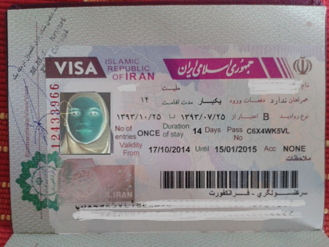 Iran tourist visa American